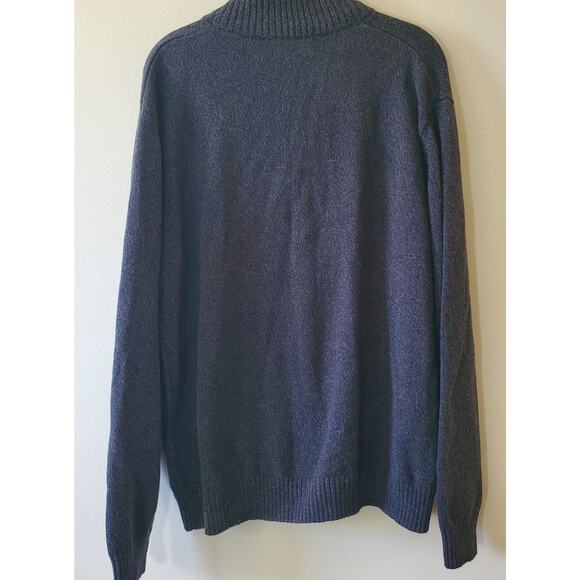 Tricots St Raphael Mens L Gray Cotton Acrylic Knit 1/4 Zip Sweater Fleece Alpine - Picture 14 of 14